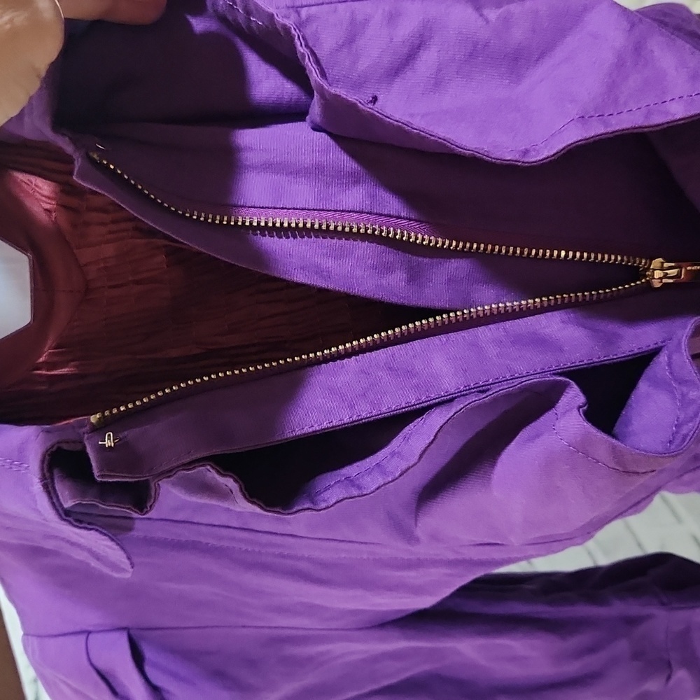 BCBGMaxAzria Purple Ruffle Front Jacket - Picture 8 of 12